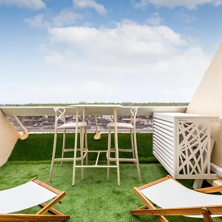 Cap Cosy Standing Naturiste Heliopolis Cap D'agde With Sea View 아파트 아그