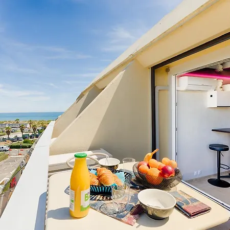 Cap Cosy Standing Naturiste Heliopolis Cap D'agde With Sea View Apartmán Agde