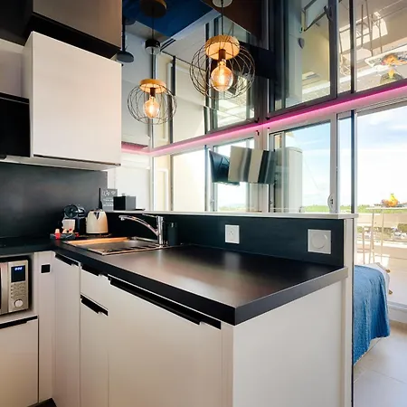 Apartmán Cap Cosy Standing Naturiste Heliopolis Cap D'agde With Sea View *