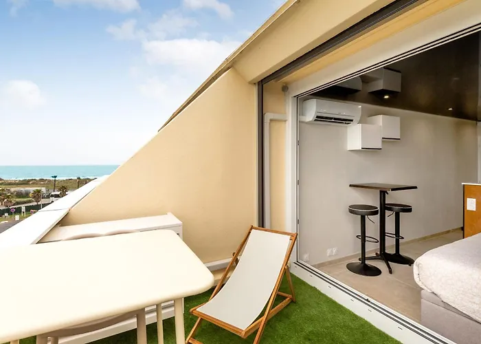 Daire Cap Cosy Naturiste Heliopolis Cap D'Agde With Sea View Agde